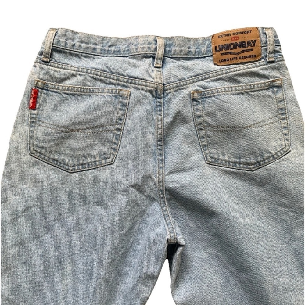 Vintage Union Bay Jeans Mens 34x32 Light Wash Dad Fit Slightly Tapered Y2K - Picture 4 of 13